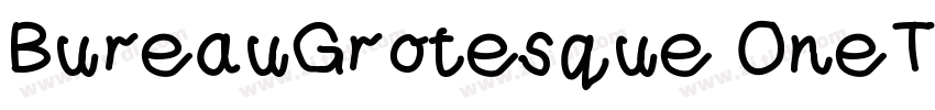 BureauGrotesque OneT字体转换